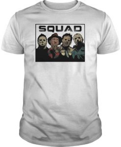 The Nightmare Squad Michael Myers, Krueger, Leatherface and Jason t shirt