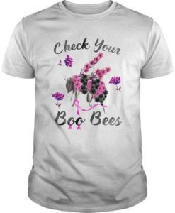 Check Your Boo Bees Breast Cancer Awareness t shirt