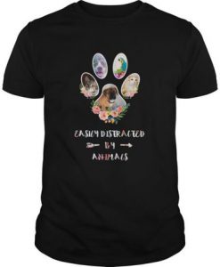 Easily Distracted By Animals t shirt