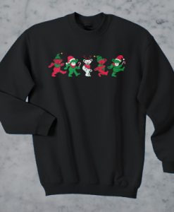 Grateful Dead Dancing Bears Christmas sweatshirt