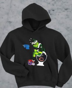 Grinch shit on Minnesota Vikings helmet with Cleveland toilet paper hoodie