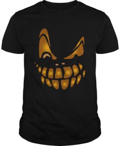 Halloween Pumpkin Face Funny t shirt