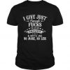I Give Just Enough Fucks To Stay Employed t shirt