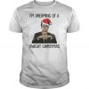 I'm dreaming of a Dwight christmas hat santa t shirt