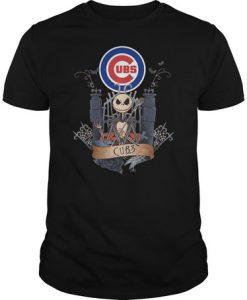 Jack Skellington Chicago Cubs halloween t shirt