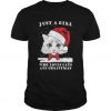 Just A Girl Who Loves Cats And Christmas t shirt