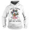 Just Woman Loves Dogs Tattoos hoodie