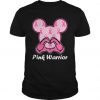 Mickey Breast Cancer - Pink Warrior t shirt