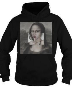 Mona Lisa Lollipop Lips hoodie