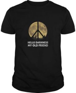 Moon Hippie - Hello Darkness My Old Friend t shirt