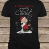 Snoopy And Charlie Christmas Begin With Christ t shirt