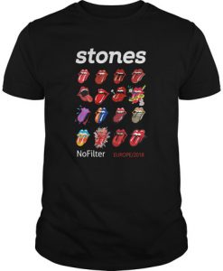 Stones Lips No Filter t shirt