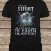 Tiny Baby Blue Owl I’m Not Short I’m Just More Down To Earth Than Most People t shirt