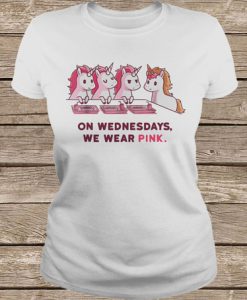 Unicorn On Wednesdays We Wear Pink t shirt