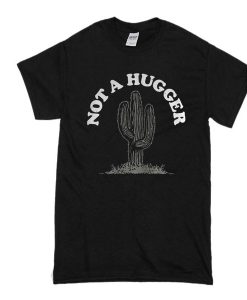 Heather charcoal not a hugger t shirt