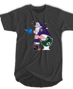 Minnesota Vikings Toilet Santa Claus t shirt