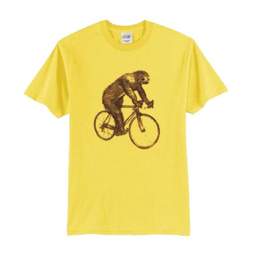 Sloth on a Bike t shirt