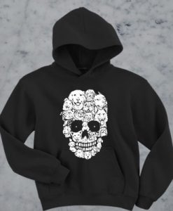 skull dogs Halloween hoodie