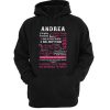 Andrea highly eccentric extra tough hoodie