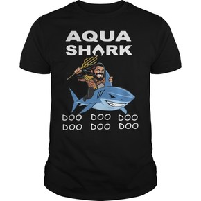 Aqua shark doo doo doo doo doo doo doo t shirt