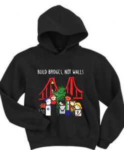 Build Bridges Not Walls Black Lives Matter hoodie