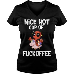 Deadpool and unicorn Nice hot cup of fuckoffee t shirt