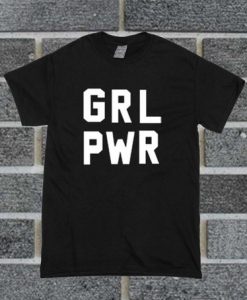 GRL PWR Font t shirt