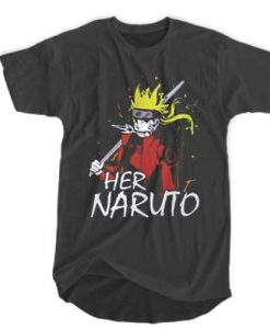 Her Naruto t shirt