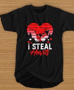 I Steal Hearts Dinosaur T Rex Valentines t shirt