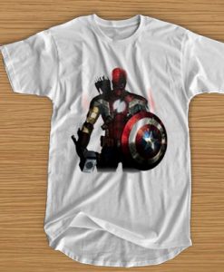 Marvel All avengers heroes in one t shirt