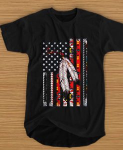 Nathan Phillips Native American Flag t shirt