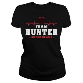 Team Hunter lifetime member t shirt