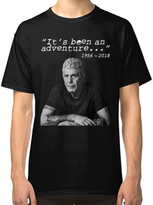Anthony Bourdain It’s been an adventure 1956 2018 T shirt