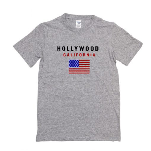 Hollywood california t shirt