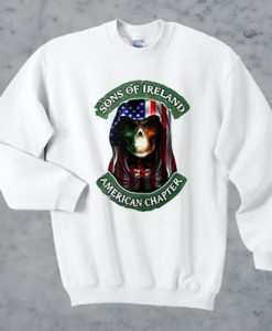 Skull sons of Ireland American chapter sweatshirt