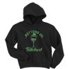 St Patrick's Day wine bottoms up bitches hoodie