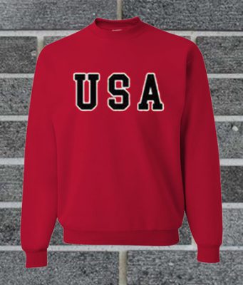 USA Red sweatshirt - teehonesty