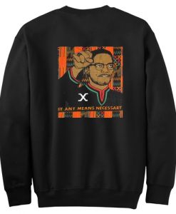 Vintage Malcolm X Sweatshirt Back