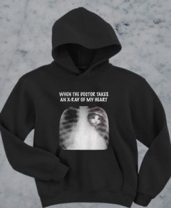 When the doctor takes an X-ray of my heart cat hoodie