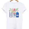 Flower Michelob Ultra Coors Light Bud Light Beer t shirt