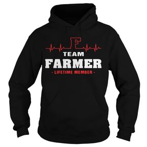 Heartbeat team Farmer lifetime member hoodie