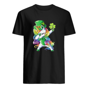 Irish Dabbing Unicorn St Patricks Day t shirt