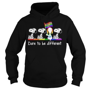 LGBT Snoopy kiss my ass dare to be different hoodie