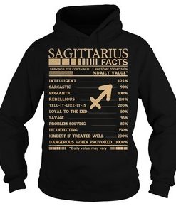 Sagittarius Facts Awesome Zodiac Sign Daily Value hoodie