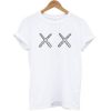 KAWS X UNIQLO - XX Classic Logo White t shirt
