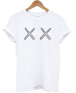 KAWS X UNIQLO - XX Classic Logo White t shirt