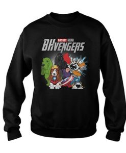 Marvel Avengers Basset Hound BHvengers sweatshirt