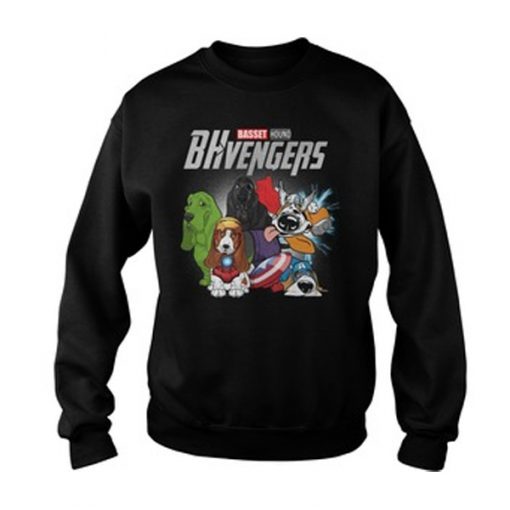 Marvel Avengers Basset Hound BHvengers sweatshirt