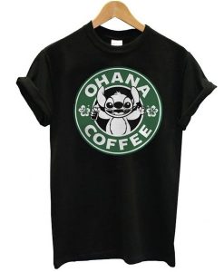 Stitch Ohana Coffee t shirt