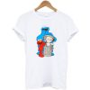 Uniqlo White Kaws X Sesame Street Graphic t shirt